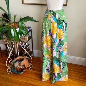 Tropical Print Palazzo Pants
